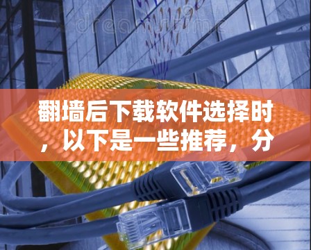 翻墙后下载软件选择时，以下是一些推荐，分为免费软件和付费软件，供你参考