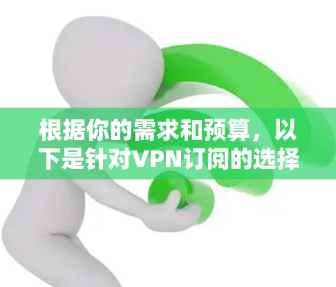 根据你的需求和预算，以下是针对VPN订阅的选择指南